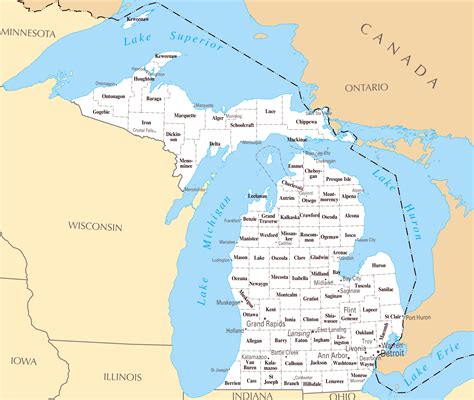 maps michigan