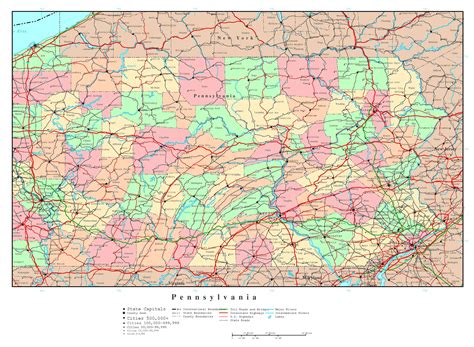 maps pennsylvania