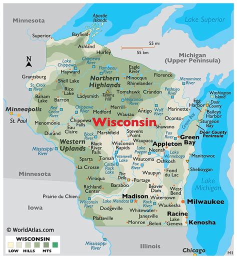maps wisconsin
