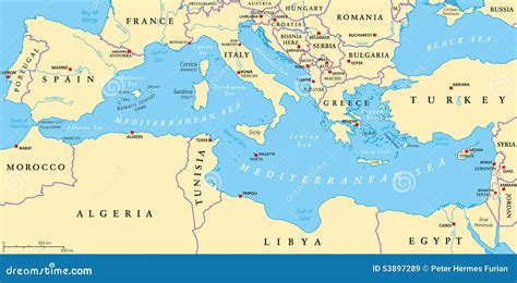Mar Mediterraneo Mapa