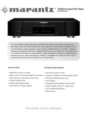 Marantz Cd6004 Manual