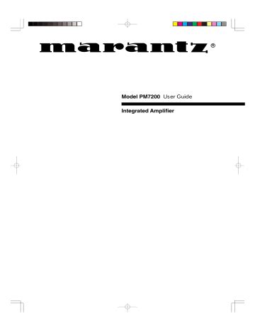 Full Download Marantz Pm7200 User Guide 