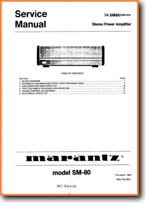 Full Download Marantz Sm 80 User Guide 