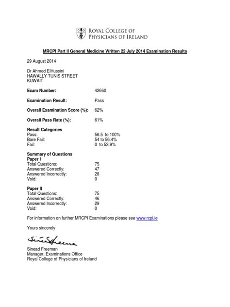 march 2014 examination results