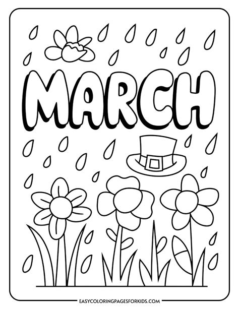 march coloring sheets