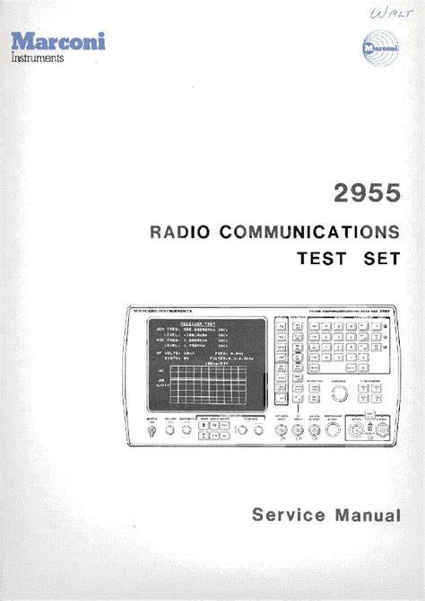 Full Download Marconi 2955 User Guide 