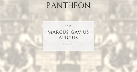 marcus gavius apicius biography