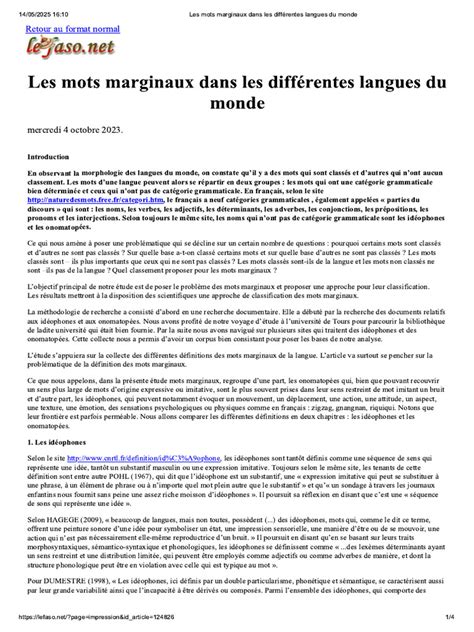 Marginaux Mots Fléchés