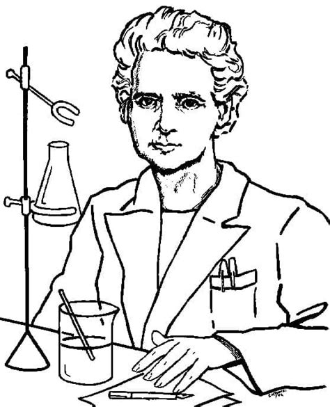Marie Curie Coloring Pages Download Free Marie Curie Marie Curie Coloring Page - Marie Curie Coloring Page
