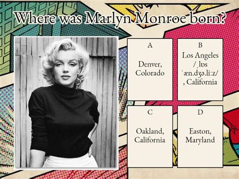 marilyn monroe mini biography lessons