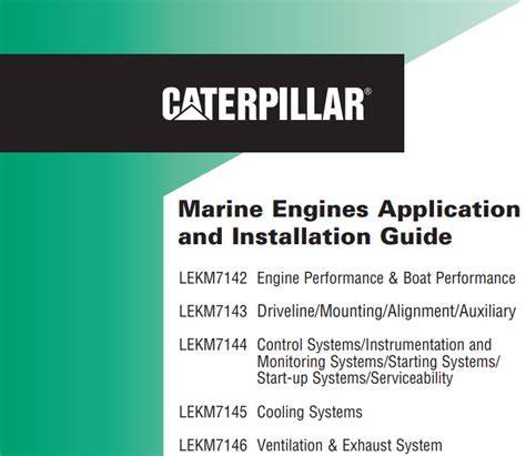 marine engines application and installation guide