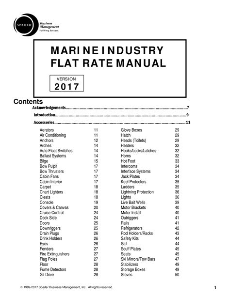 Full Download Marine Industry Flat Rate Manual Spader Pdf 