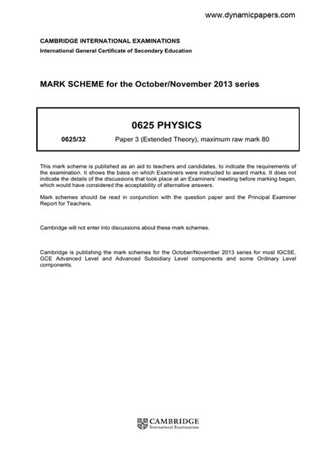 Mark Scheme Psya2 2013