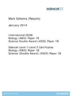 mark scheme results january 2014