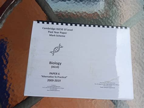 Download Mark Scheme Igcse Biology Paper 6 2001 