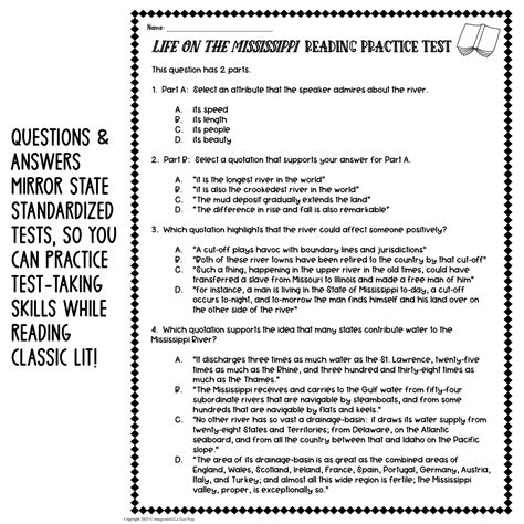 Download Mark Twain Science Test Sample 
