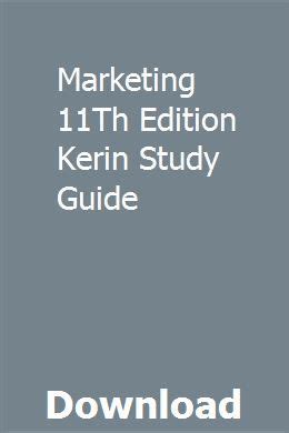 Full Download Marketing 11Th Edition Kerin Online 
