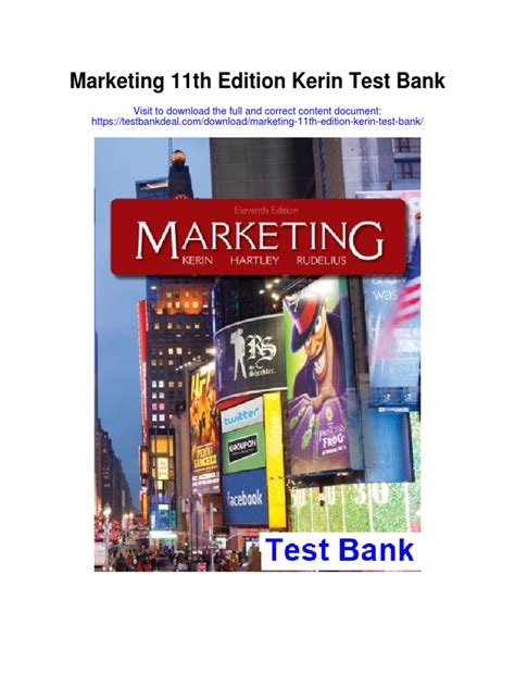 Read Online Marketing 11Th Edition Kerin Test Bank File Type Pdf 