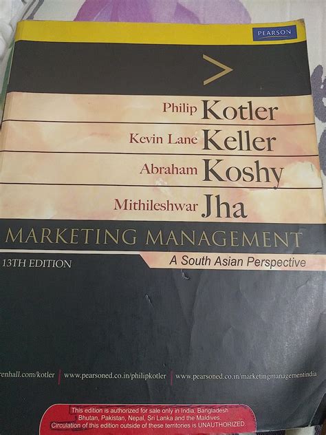 Read Online Marketing Management A South Asian Perspective 14Th 