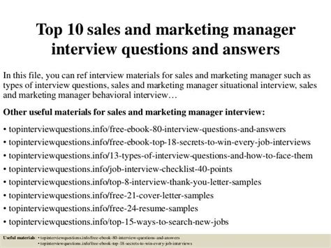 Full Download Marketing Manager Interview Questions And Answers 
