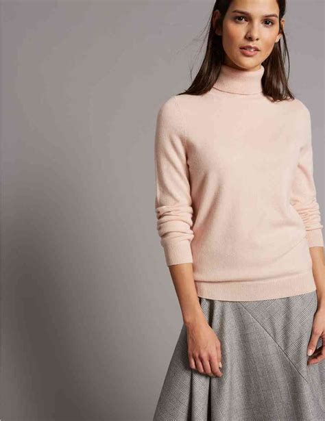 marks and spencer cashmere jumper cream beige long sleeve fine …