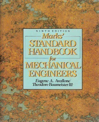 Download Marks Standard Handbook For Mechanical Engineers Ninth Edition 