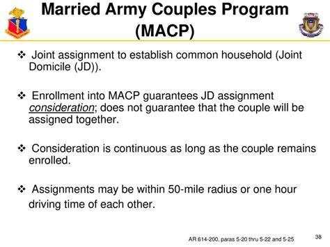 married army couples program da 4187 example
