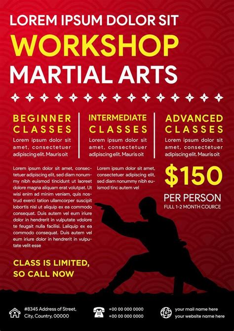 Martial Arts Example Flyers