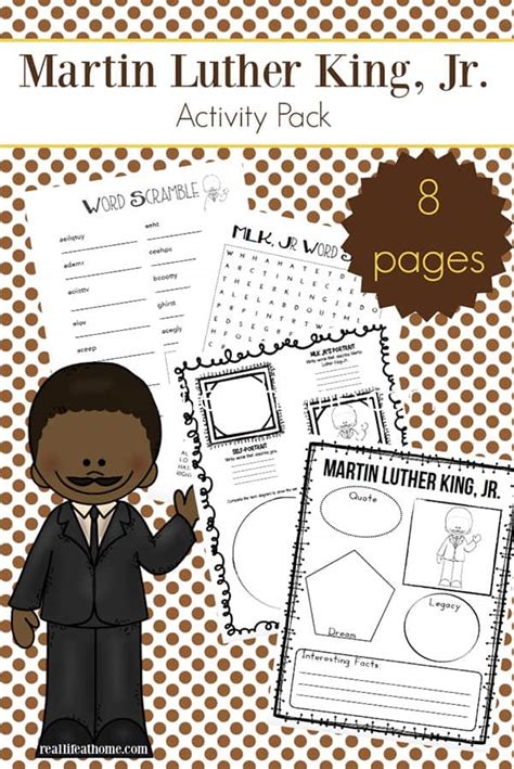 Martin Luther King Jr Worksheets Packet Free Printables Mlk Activities For First Grade - Mlk Activities For First Grade