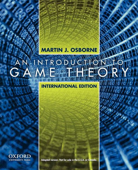 Full Download Martin J Osborne An Introduction To Game Theory 