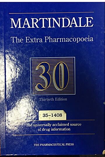 Download Martindale Extra Pharmacopoeia 37Th Edition 