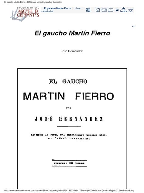 Martín Fierro Completo Pdf
