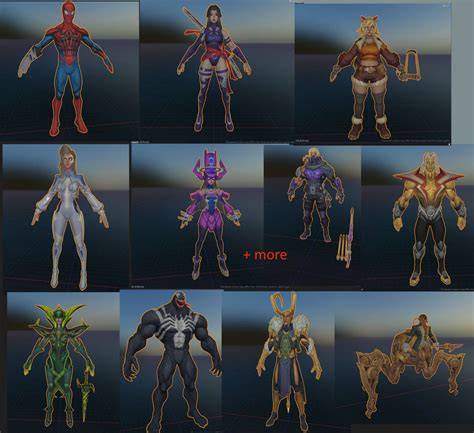 marvel rivals nude character models