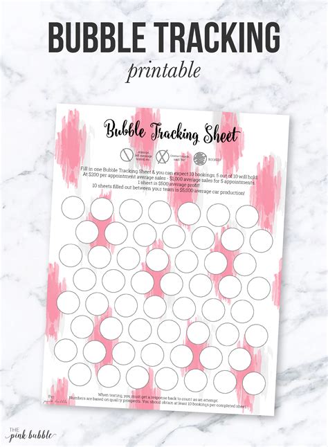 Mary Kay Bubble Sheet