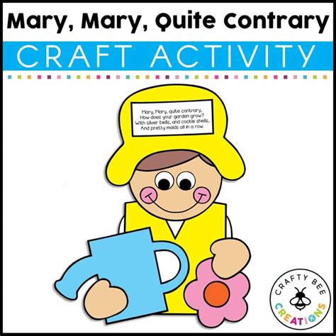Mary Mary Quite Contrary Activities Tpt Mary Mary Quite Contrary Activities - Mary Mary Quite Contrary Activities