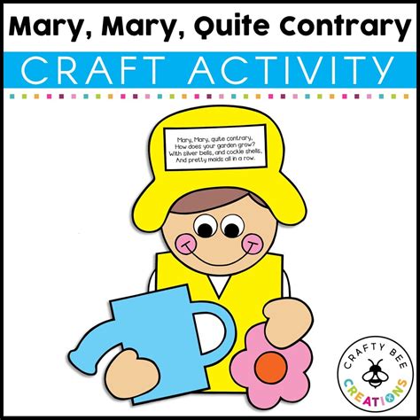 Mary Mary Quite Contrary Craft All Kids Network Mary Mary Quite Contrary Activities - Mary Mary Quite Contrary Activities