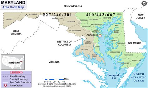 maryland area code phone