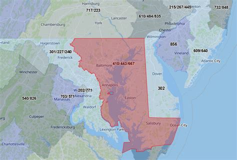 maryland baltimore area code