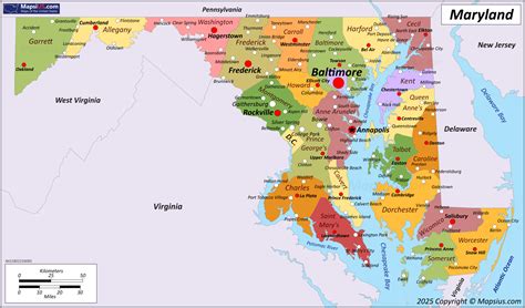 maryland state map