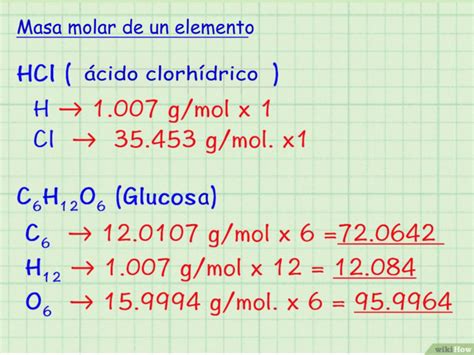 Masa Molar Cloro