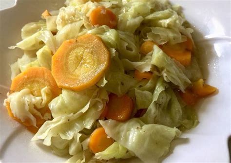 masak sayur kol dan wortel