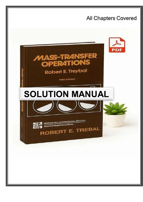 Mass Transfer Operations Treybal Solution Manual Pdf