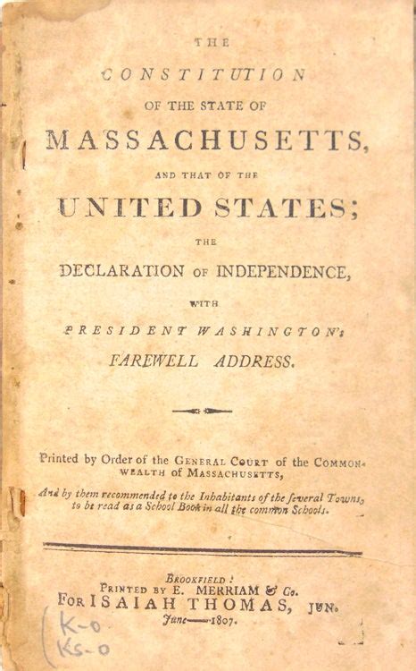 massachusetts state constitution