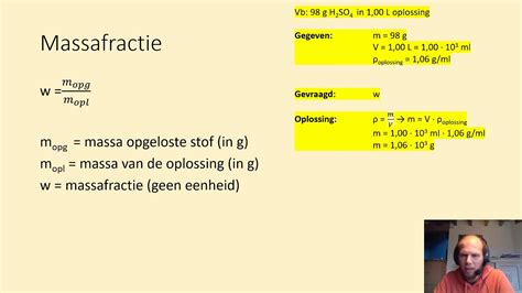 massafractie uitleg