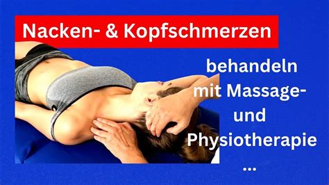 massage nackenschmerzen