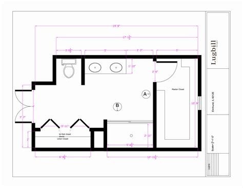 Master Bathroom Floor Plans Dimensions