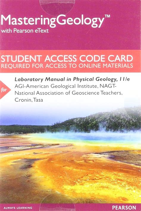 Master Geology Pearson