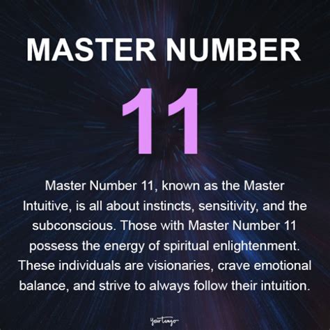 Master Number 11