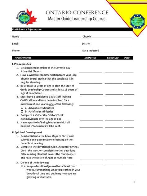 Read Online Master Guide Requirements Sda 