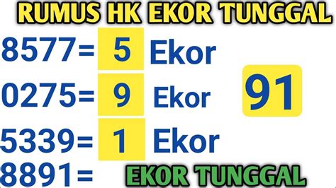 MASTER RUMUS HK - PREDIKSI HK 13 MEI 2022 | RUMUS KEPALA EKOR HK